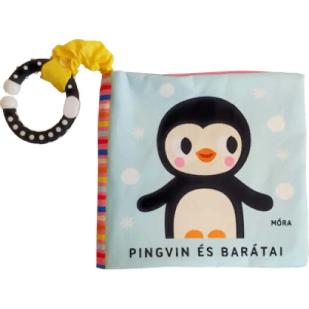 Móra: Pingvin a jeho priatelia šuštiaca textilná kniha s hryzátkom