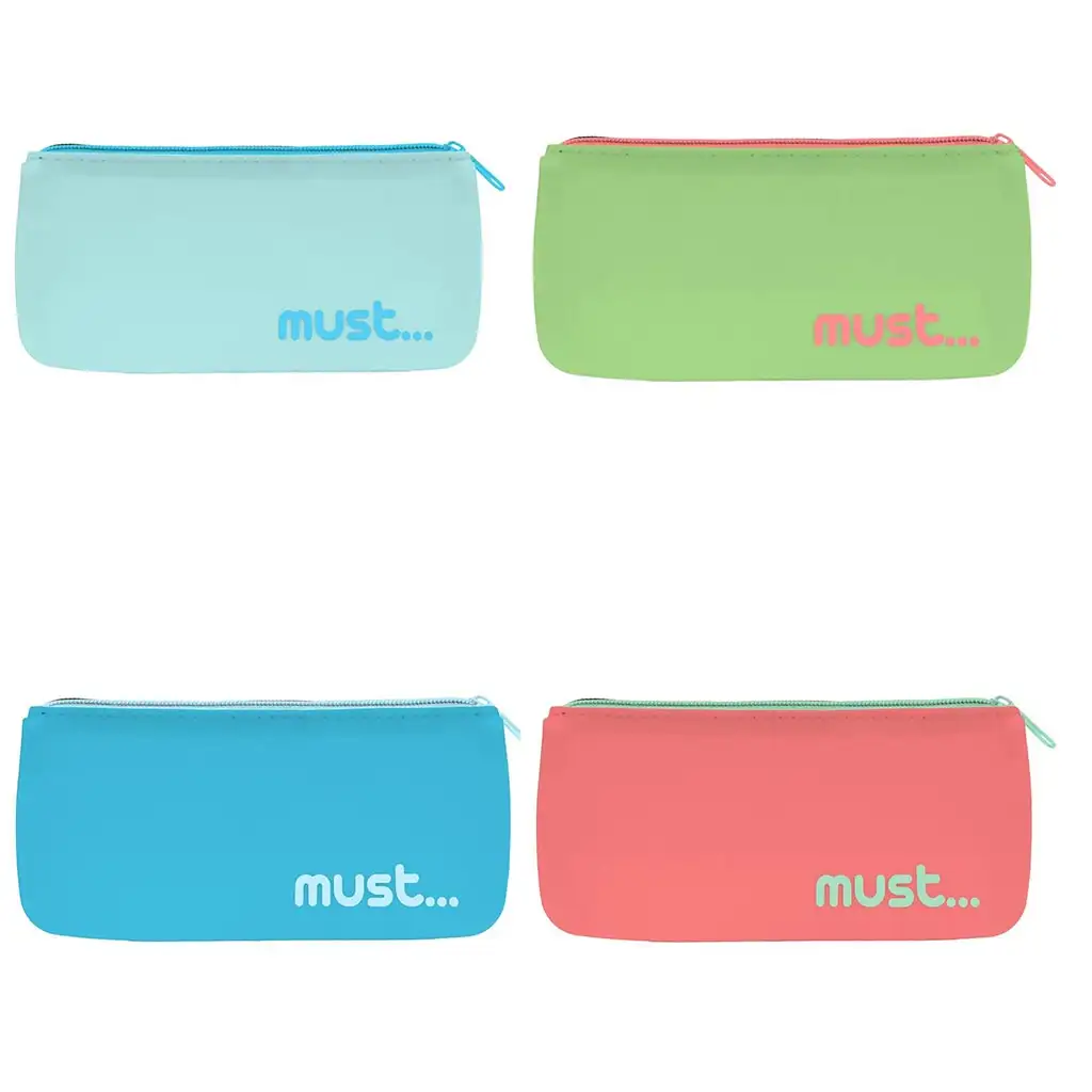 Must: Silikónové puzdro na perá v žiarivých farbách, štyri varianty, 20x10 cm kép 2