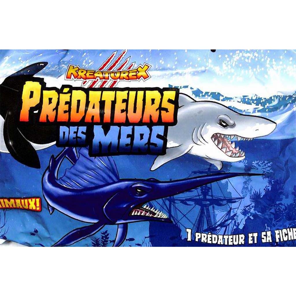 Rozťahovateľné prekvapivé figúrky vodných predátorov