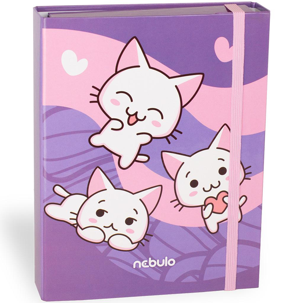 Nebulo: Box na zošit vo veľkosti A/5 s motívom mačičky