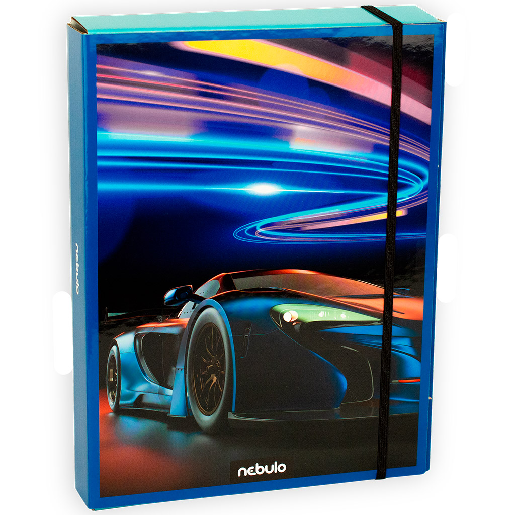 Nebulo: Box na zošity vo veľkosti A5 so športovým autom
