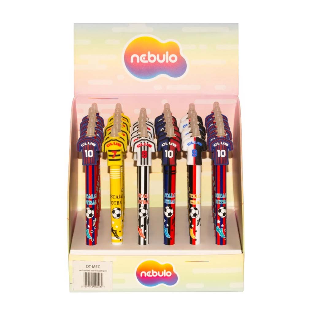 Nebulo: Gélové pero s tlačidlom a vymazateľným atramentom, rôzne druhy, 1 ks