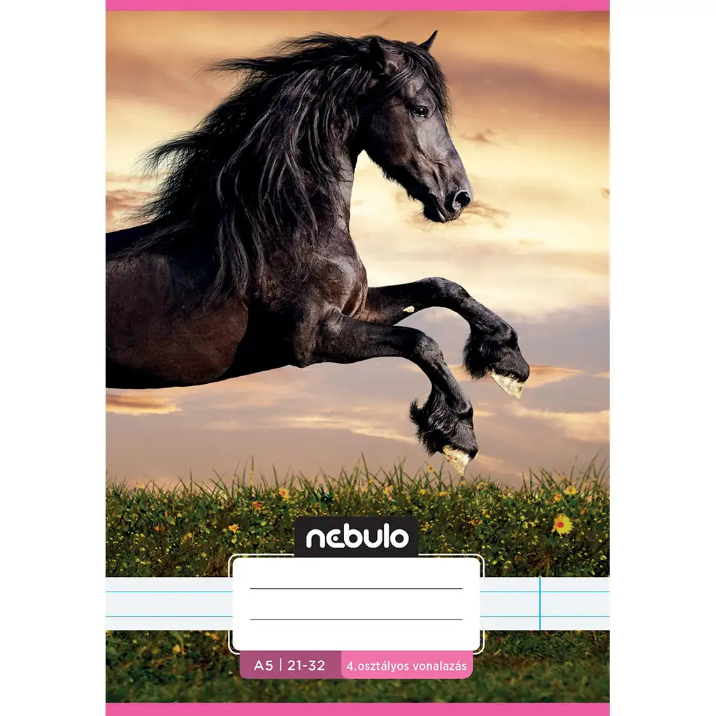 Nebulo: Koník pri západe slnka 4. ročník linajkový zošit A/5 21-32