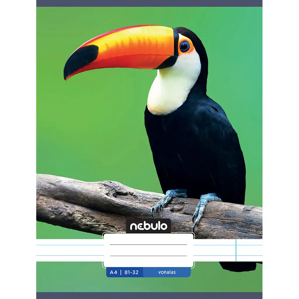 Nebulo: Linajkový zošit s motívom tukanov 81-32 A/4