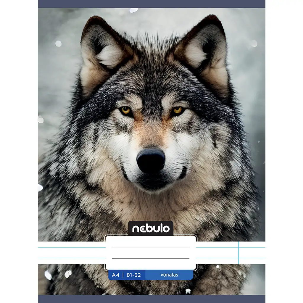 Nebulo: Linajkový zošit s motívom vlka 81-32 A/4