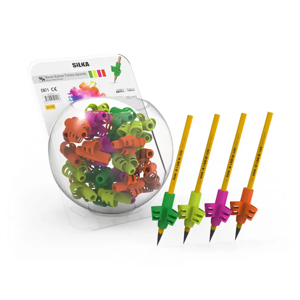 Nebulo: Silikónový neonový držiak na ceruzky v rôznych farbách 1ks