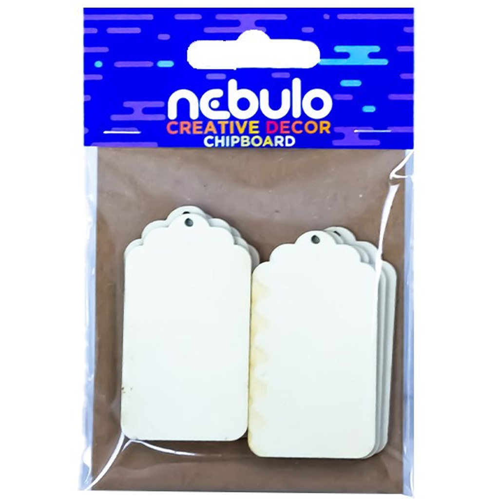 Nebulo: Sprievodné štítky kartónová dekorácia, sada 6 ks