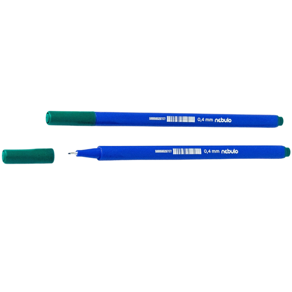 Nebulo: Trojuholníkové liner pero zelená farba 0,4 mm – 722-B