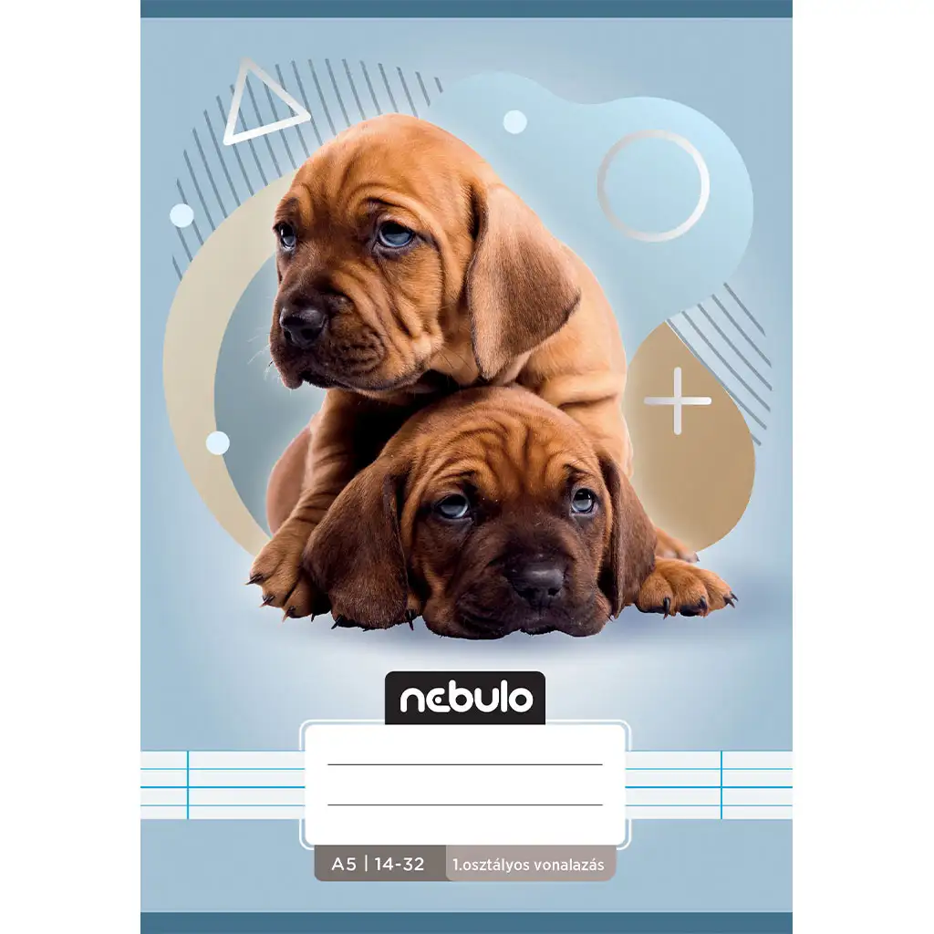 Nebulo: Zošit pre 1. ročník linajkový A5 14-32 Zvieratká - Psíky