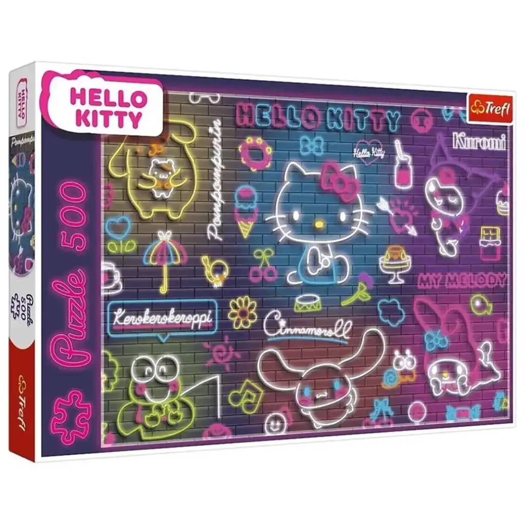 Neon Hello Kitty 500-dieliková puzzle - Trefl