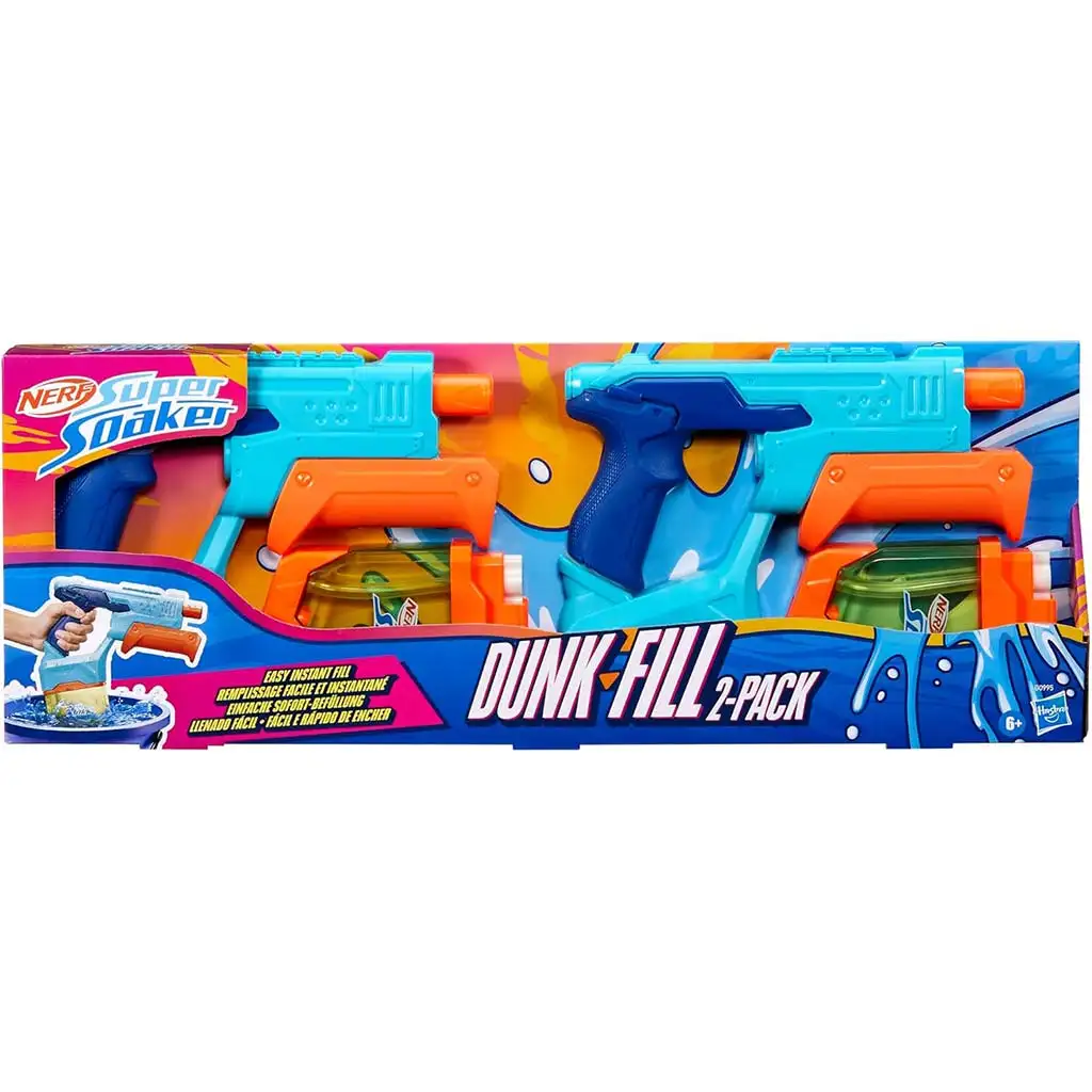 Nerf: Super Soaker Dunk Fill vodná pištoľ dvojbalenie - Hasbro