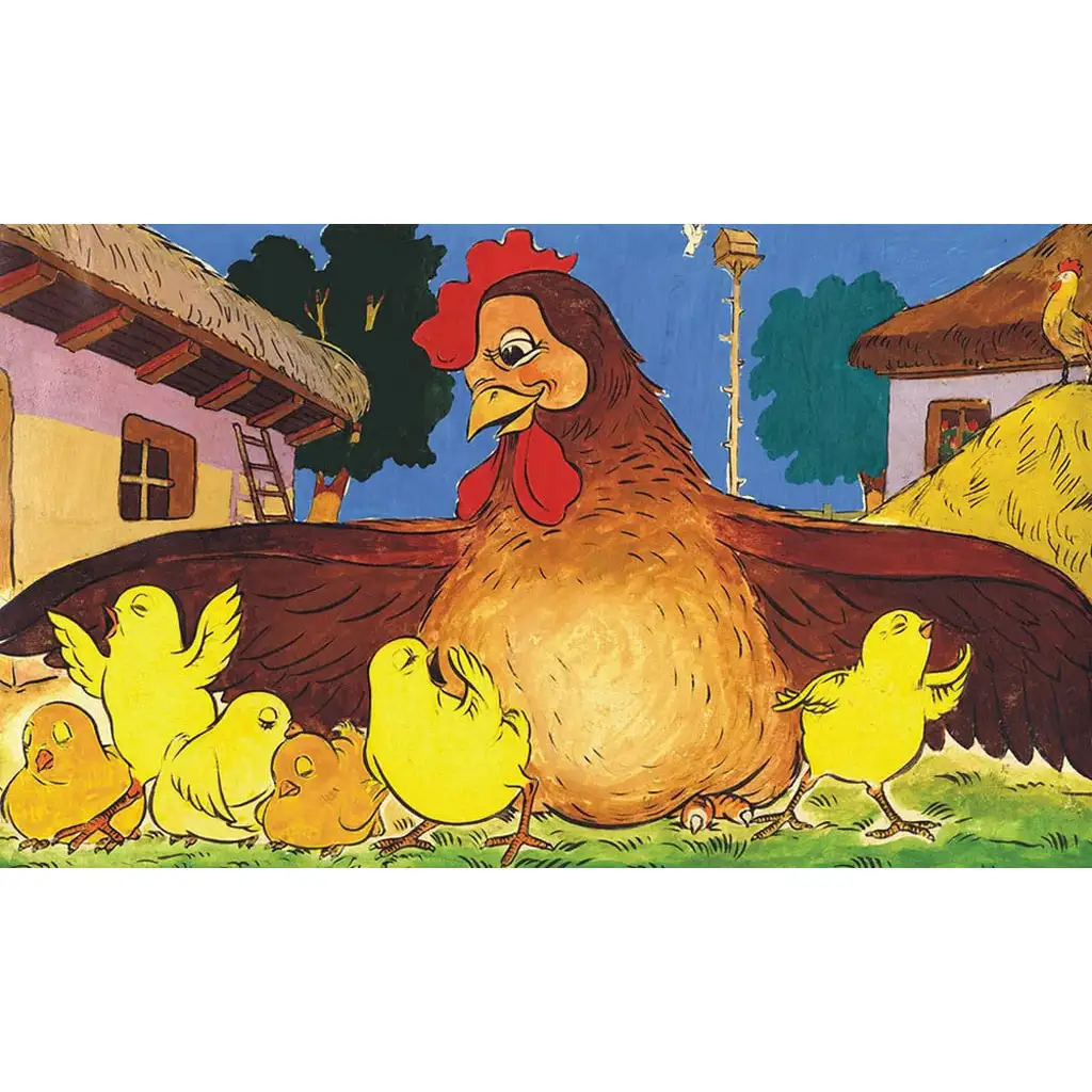 Nezbedné kuriatko diapozitív