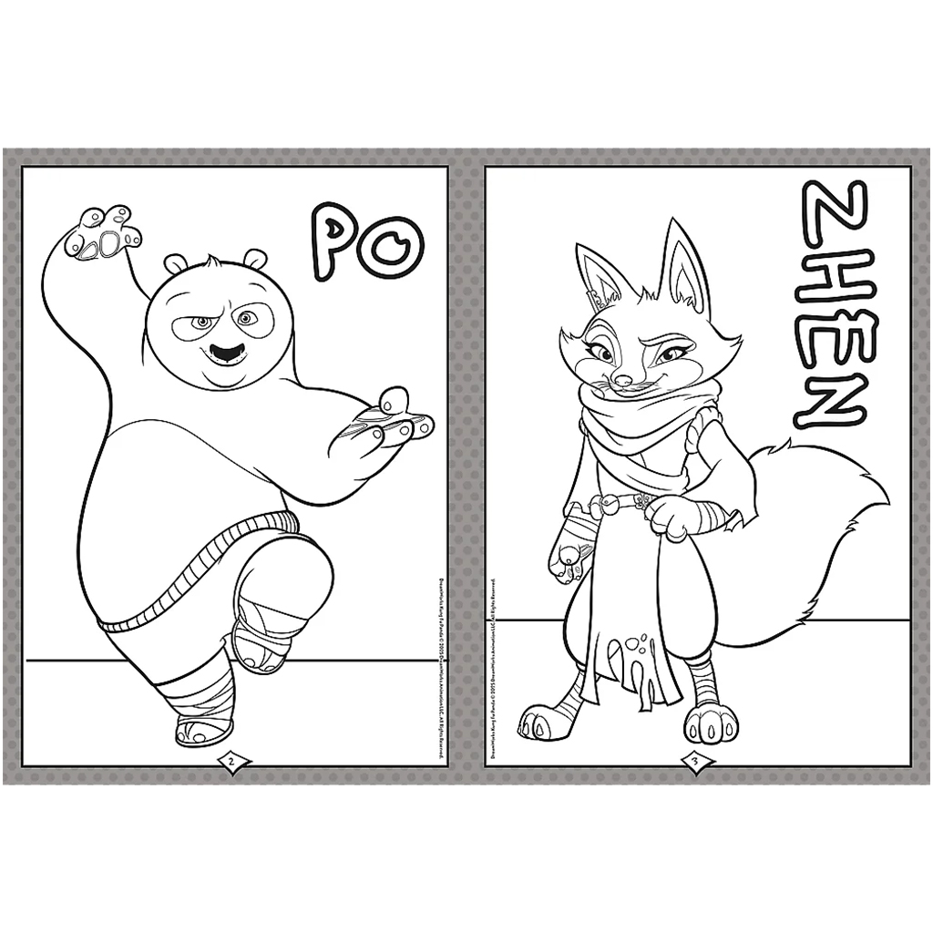 Omaľovánka Kung Fu Panda – Trefl kép 2