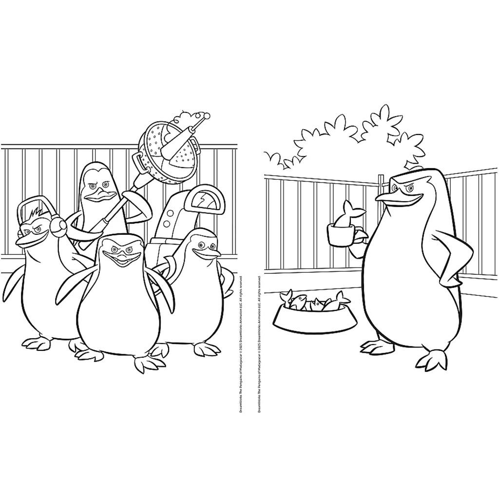 Omaľovánka Tučniaky z Madagaskaru - Trefl kép 3