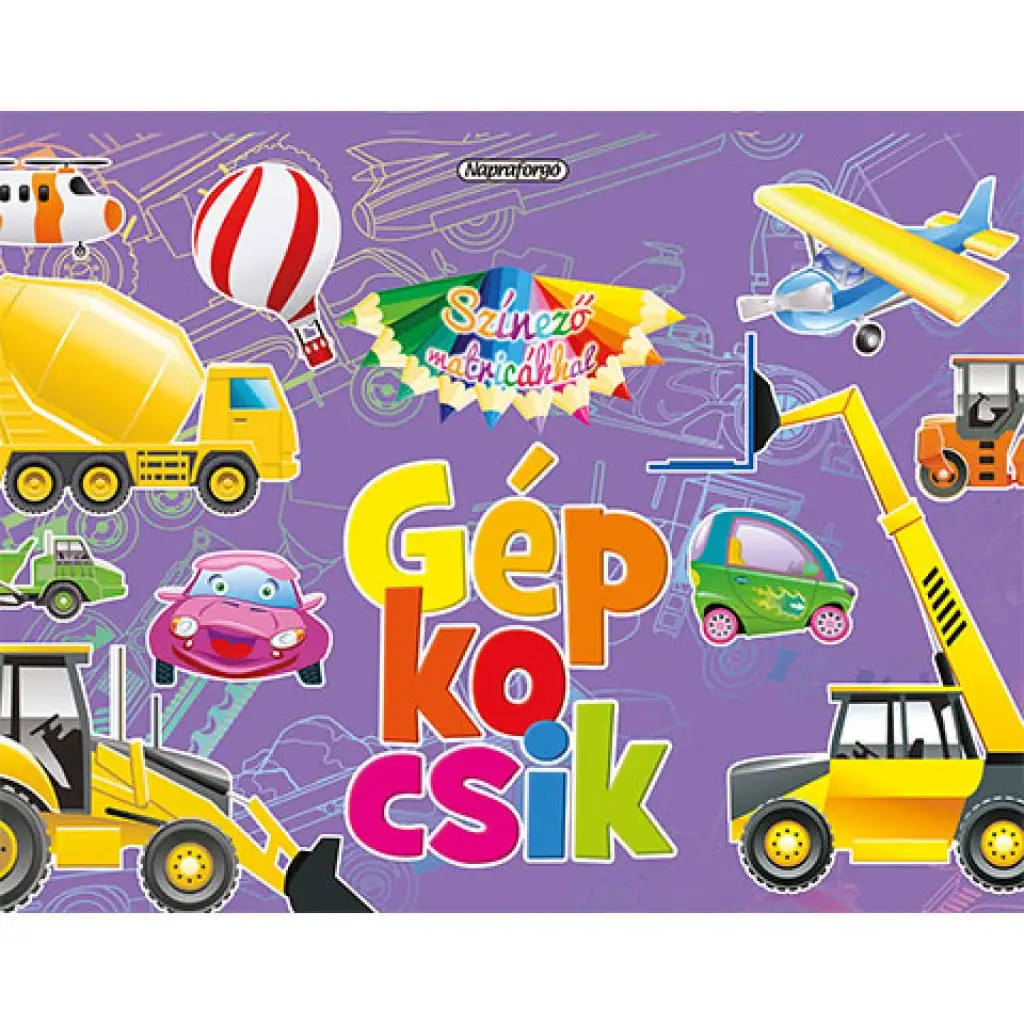 Omaľovánky so samolepkami - Knižka samolepiek s automobilmi