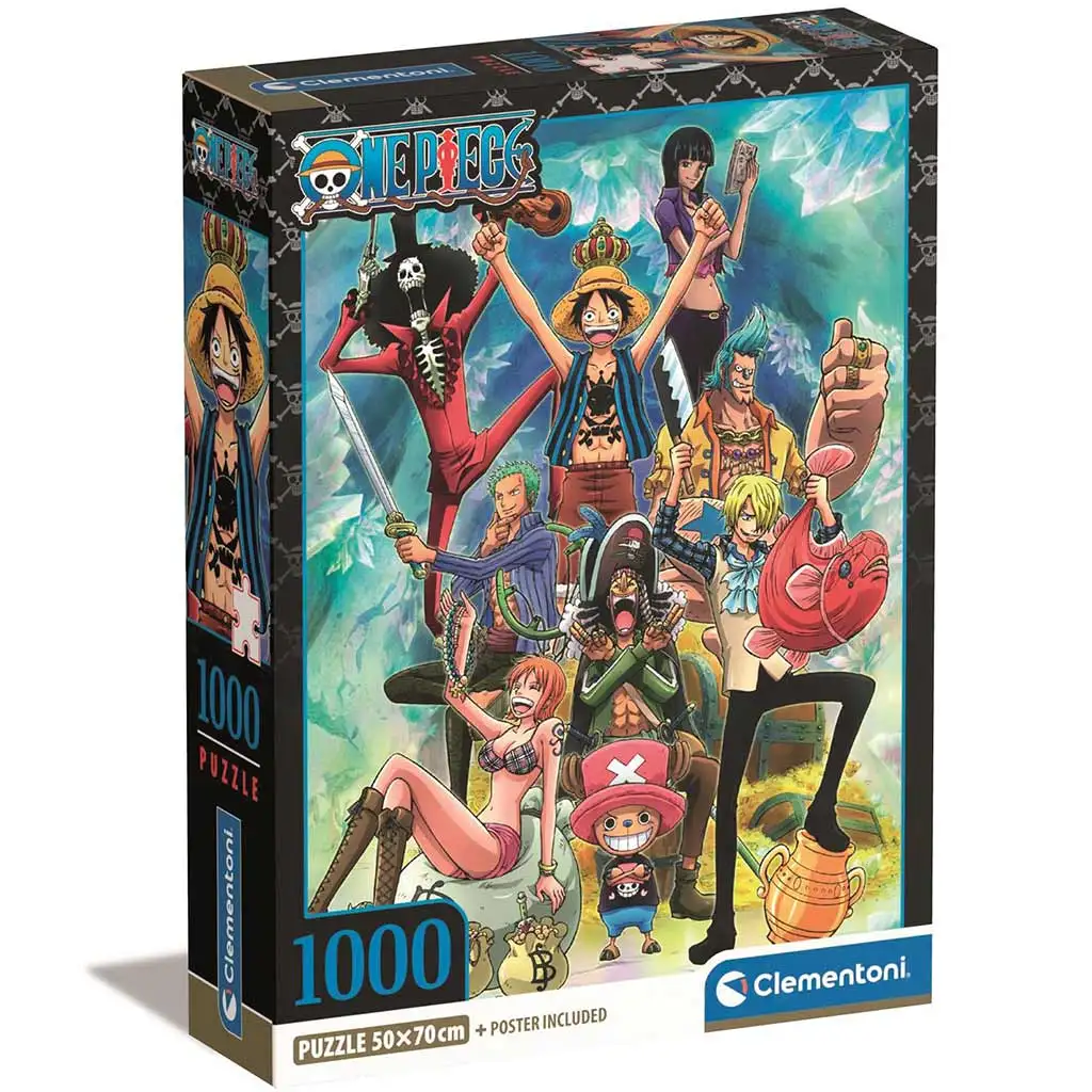 One Piece 1000 dielikové kompaktné puzzle 50x70cm - Clementoni