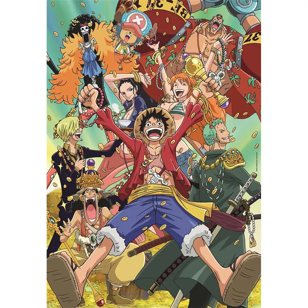 One Piece anime 1000 dielne kompaktné puzzle 50x70cm - Clementoni kép 2