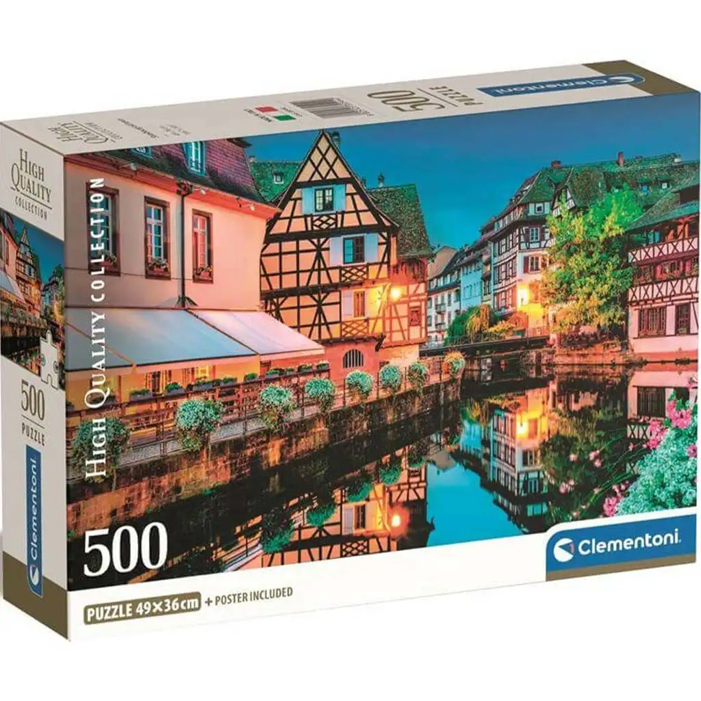 Osvetlené mesto HQC 500-dielne Compact puzzle - Clementoni