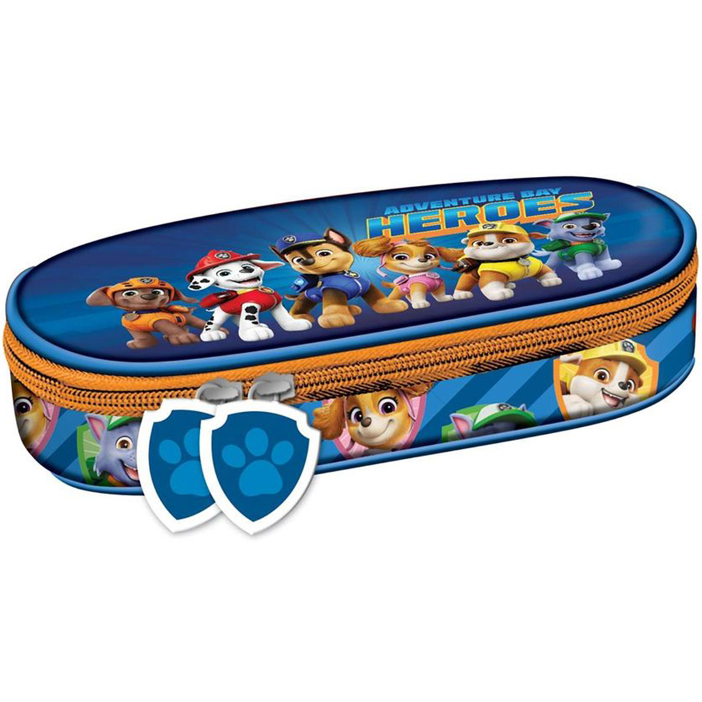 Oválny peračník s motívom Tlapkovej patroly 20,5x9,5x5 cm