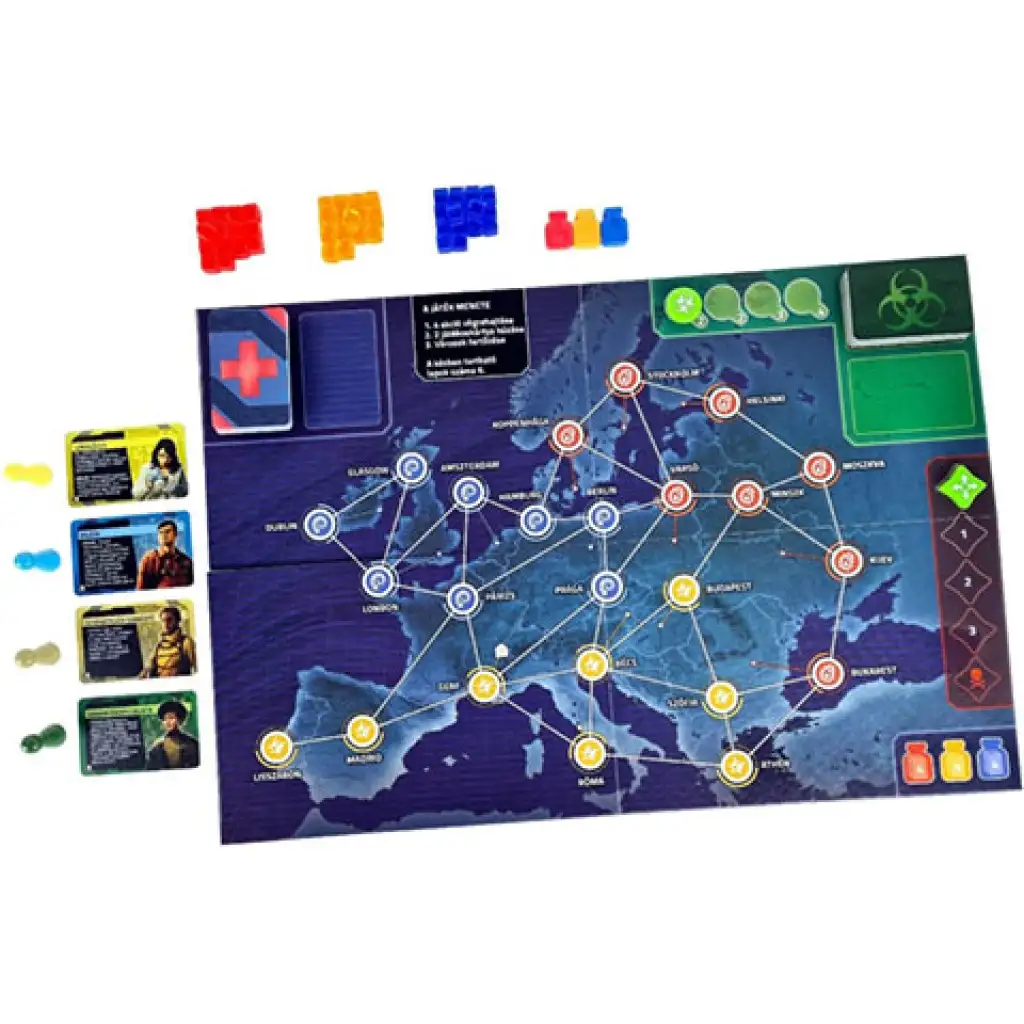 Pandemic: Zóna ohrozenia - Európa spoločenská hra kép 4