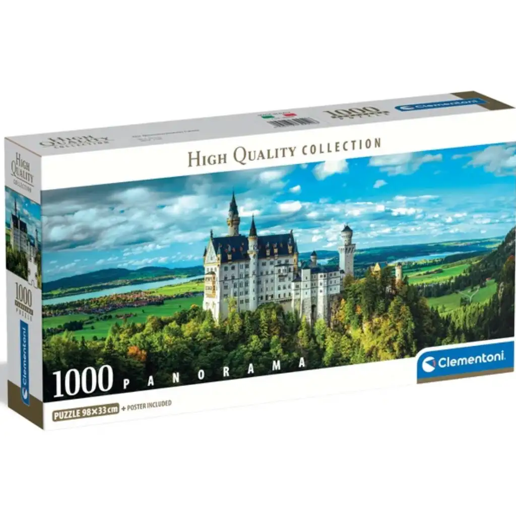 Panoramatické puzzle Neuschwanstein HQC 1000 dielikov - Clementoni