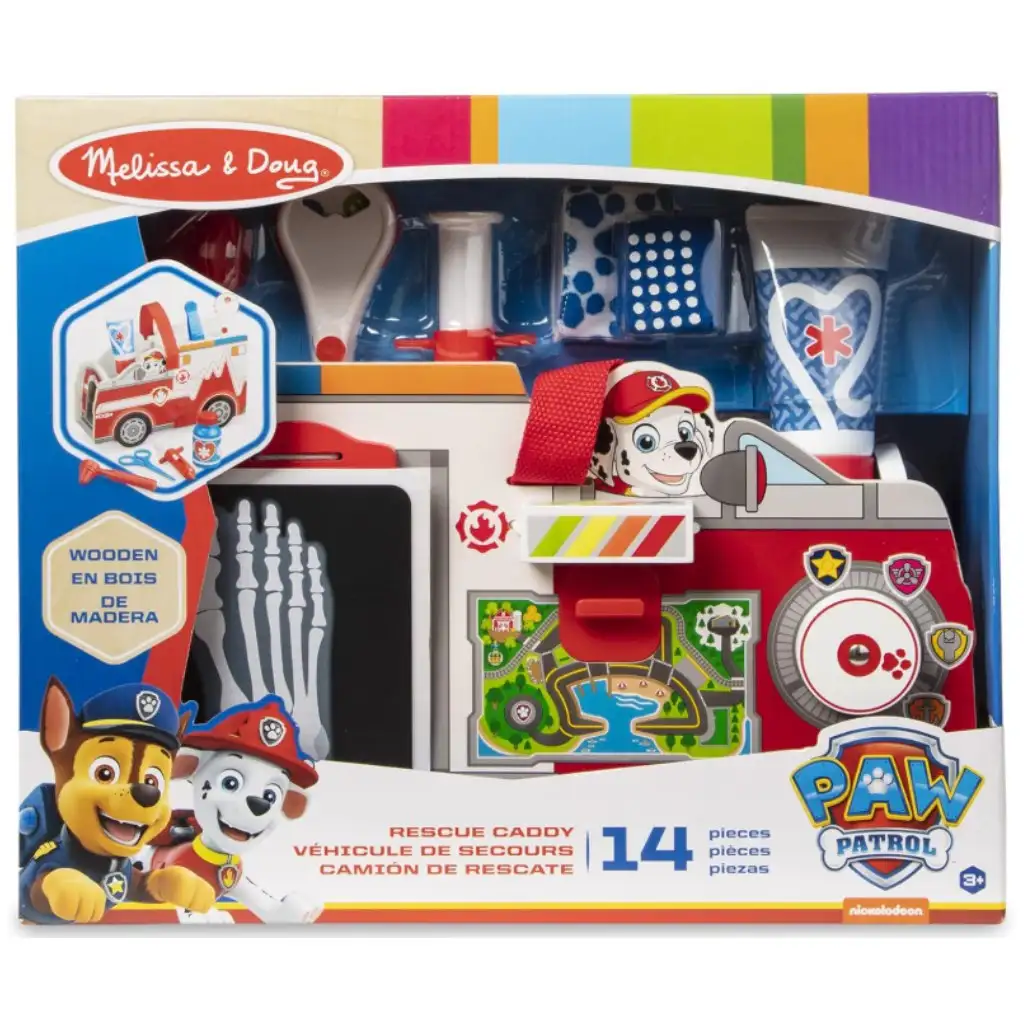 Paw Patrol Marshall drevená sada hasičského auta s doplnkami - Melissa & Doug