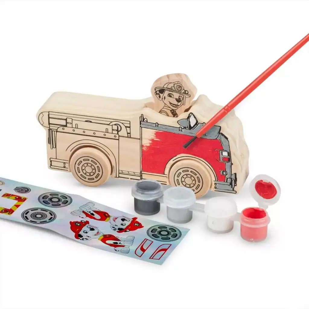 Paw Patrol Sada na Maľovanie Drevených Vozidiel – Melissa & Doug kép 2