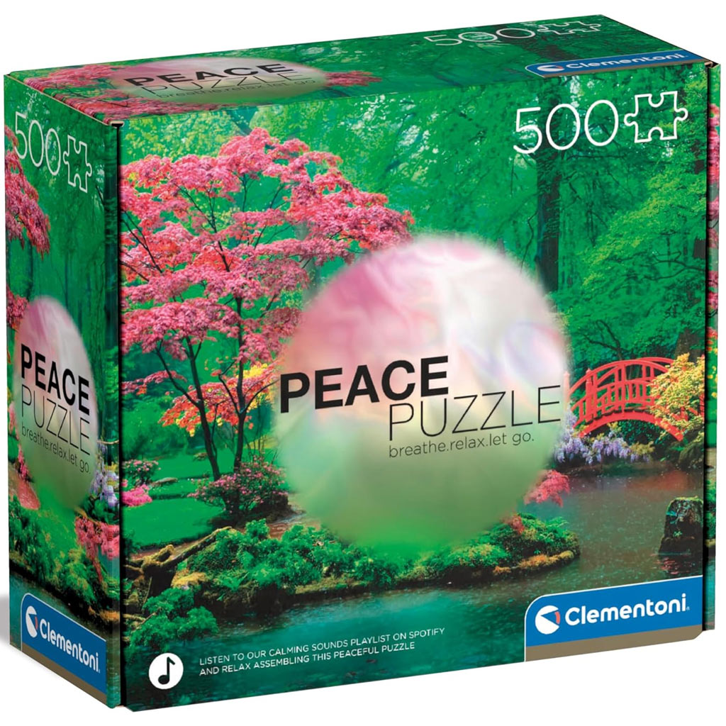 Peace puzzle: Utišujúce dažďové kvapky 500-dielne puzzle - Clementoni