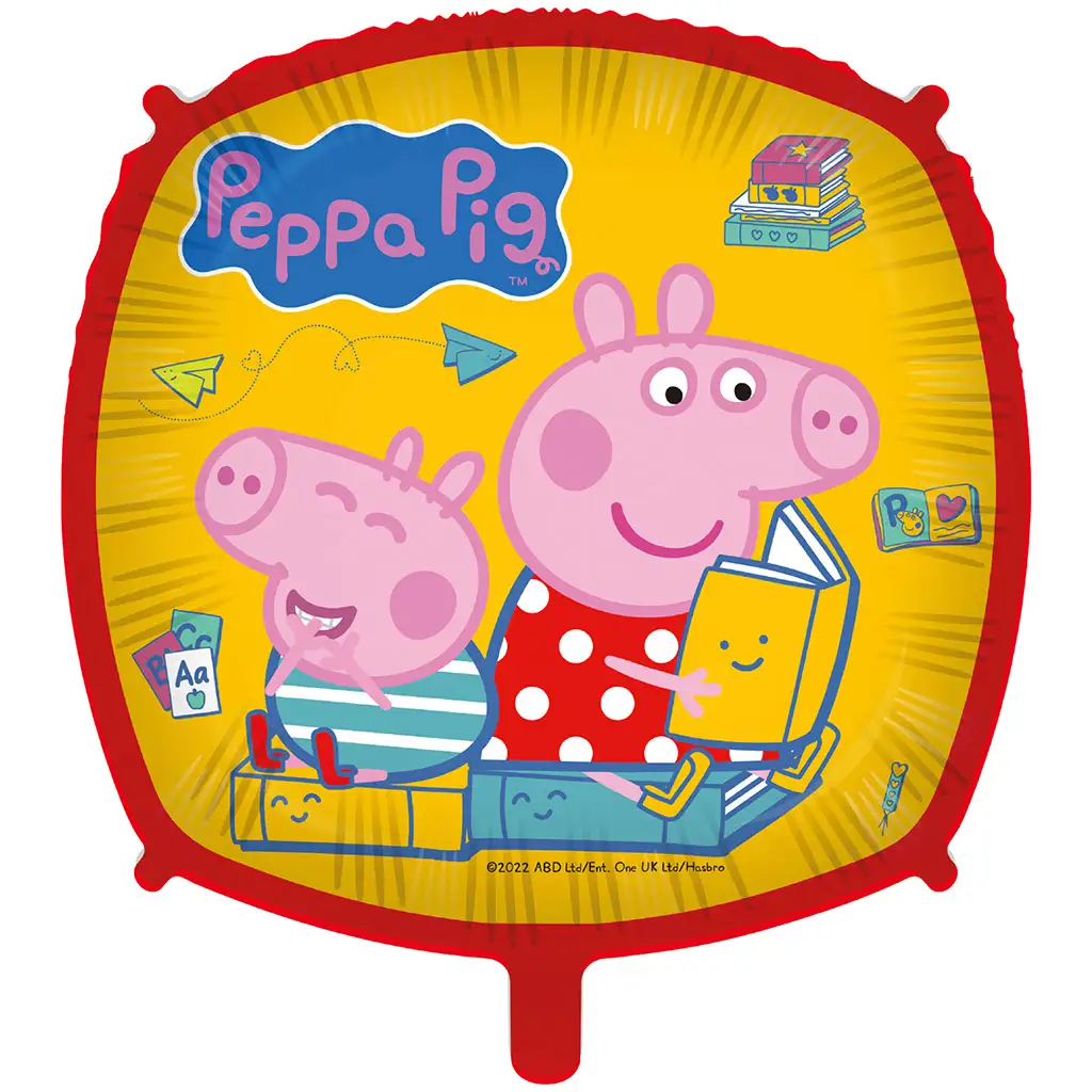 Peppa Pig štvorcový fóliový balón 46 cm
