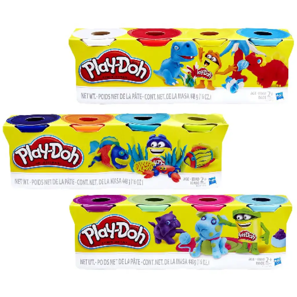 Play-Doh 4 tégliky modelovacej hmoty - Hasbro