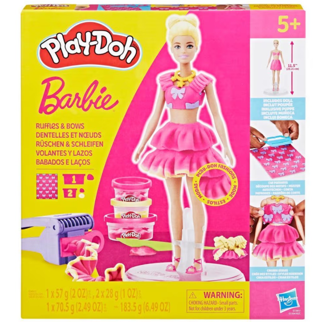 Play-Doh: Barbie kučery a mašle plastelínová súprava - Hasbro