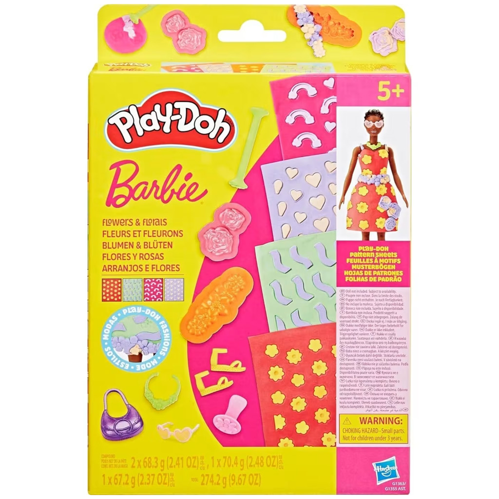 Play-Doh: Barbie kvetinová plastelína set - Hasbro