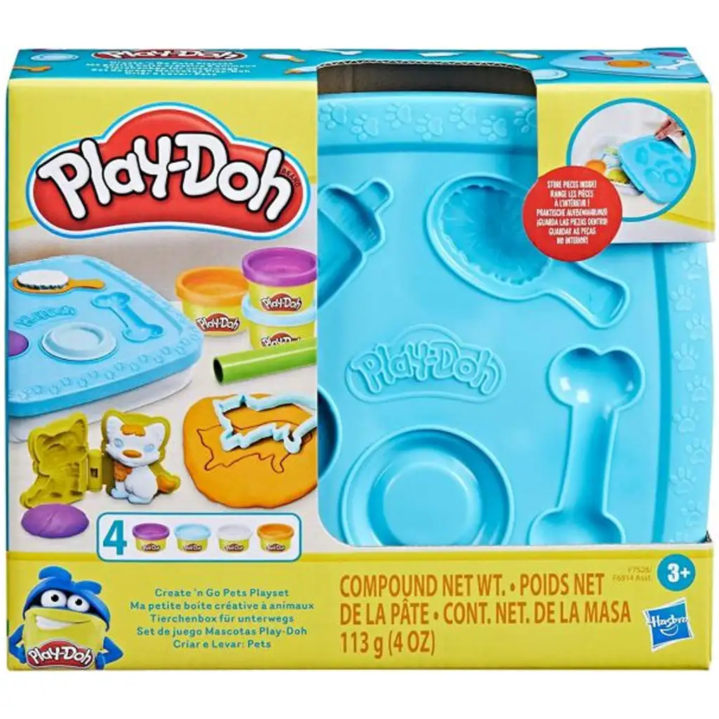 Play-Doh: Create n Go zvieracia plastelínová sada - Hasbro