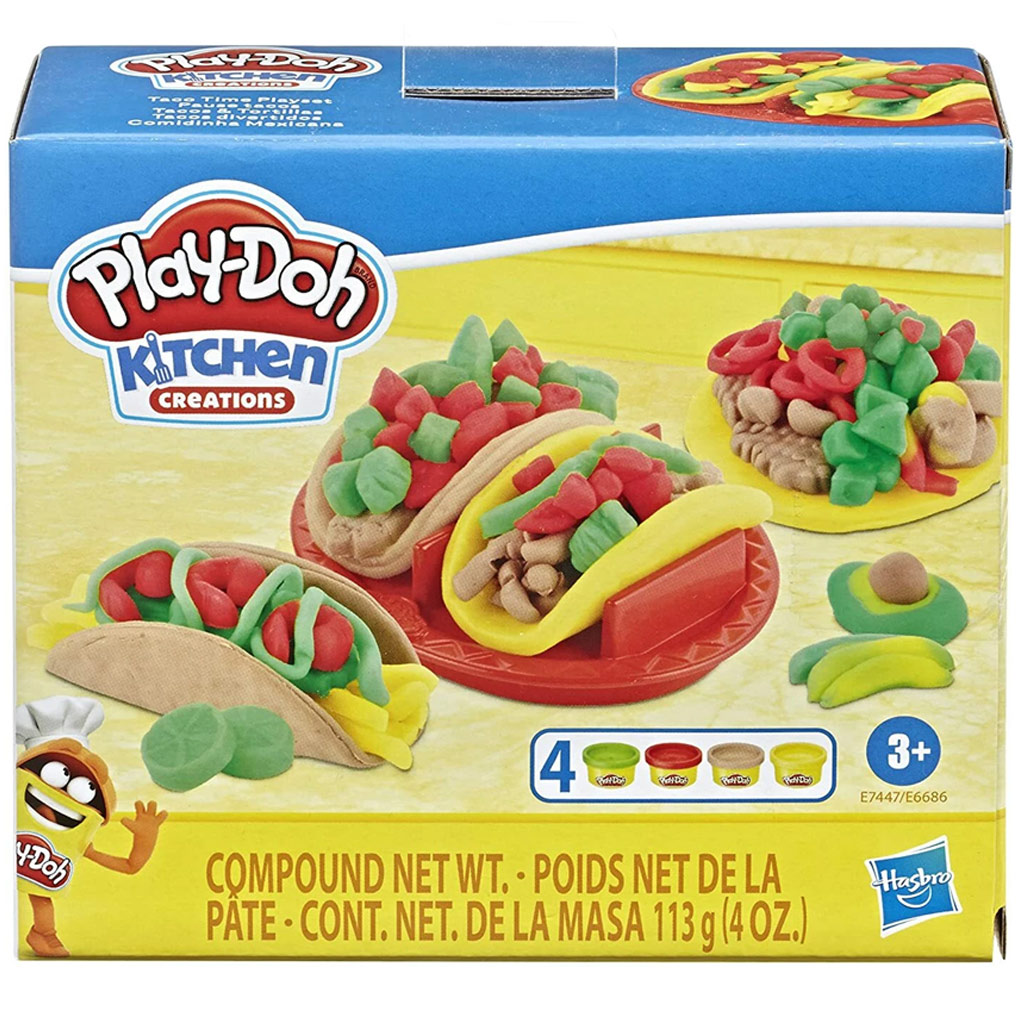Play‑Doh: Kitchen Creations Taco Time herná súprava s 4 ks modelíny - Hasbro