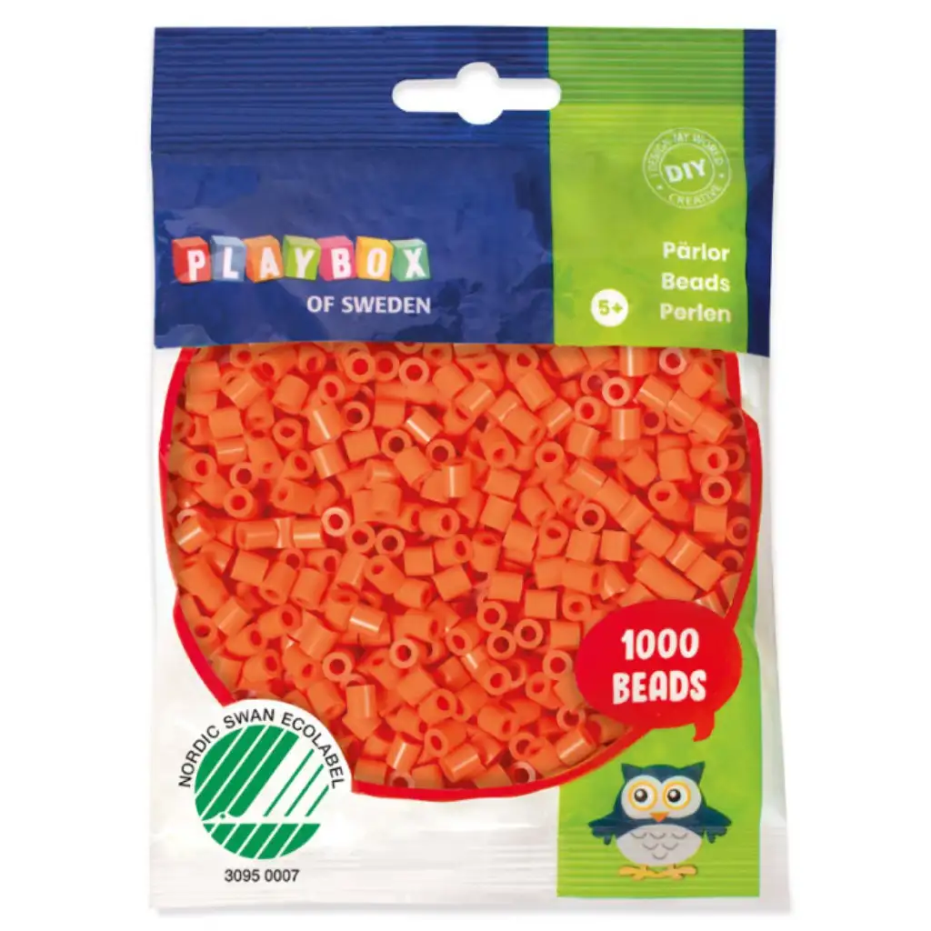 PlayBox: 5mm MIDI zažehlovacie korálky 1000ks v bledooranžovej farbe