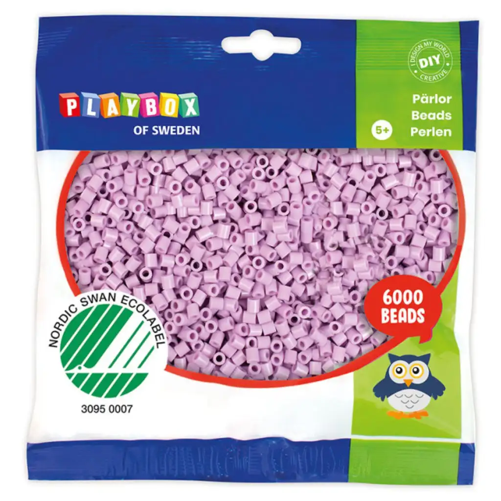 PlayBox: 5mm MIDI zažehlovacie korálky 6000 ks v pastelovej fialovej farbe