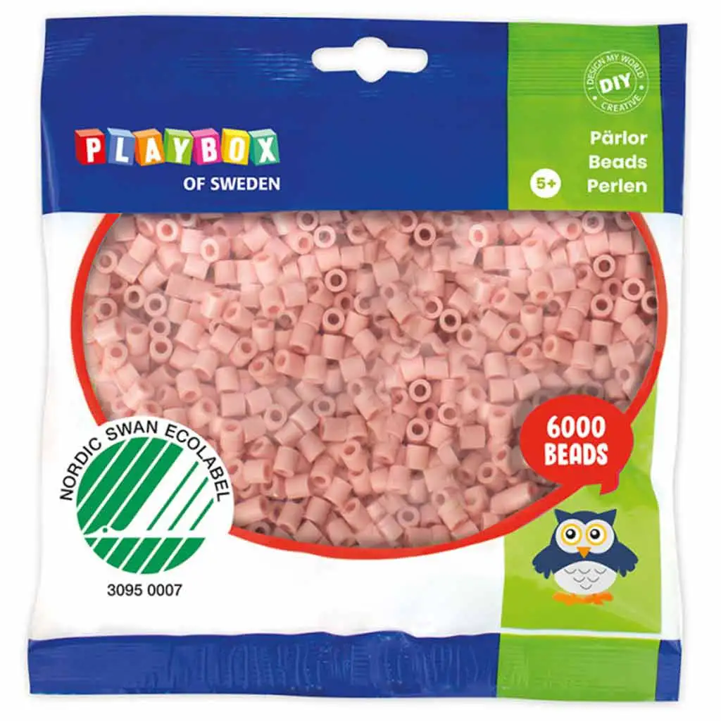 PlayBox: 5mm MIDI žehliace korálky v svetlo béžovej farbe, balenie 6000 ks.