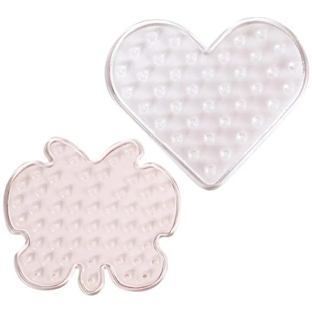 PlayBox: 9 mm zažehlovacie korálky základňa 5 ks motýľ a 5 ks srdce tvarom