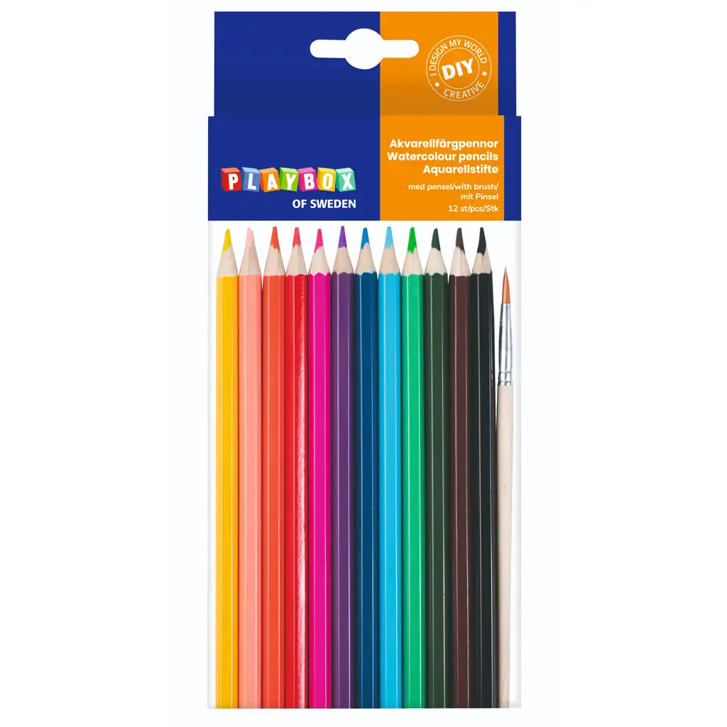 PlayBox: Akvarelová sada 12 farebných ceruziek