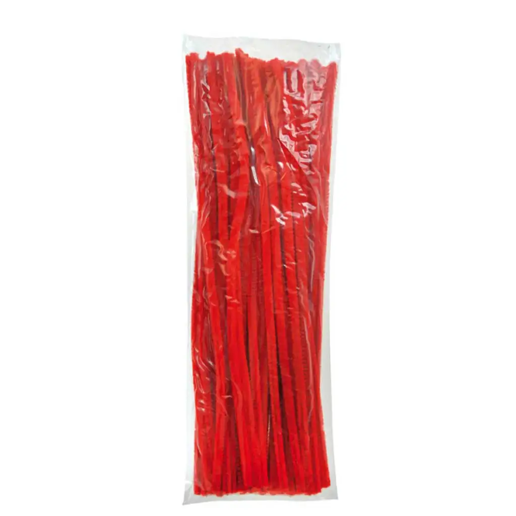 PlayBox: Červené zseníliové vlákna 100 ks 6 mm kép 1