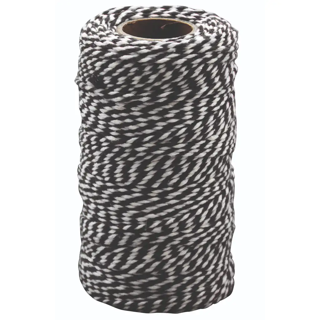 PlayBox: Čierno-biela bavlnená priadza 100m