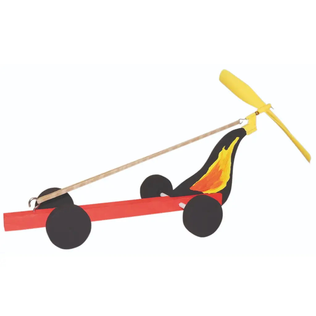 PlayBox: DIY drevené auto s vrtuľou, sada 6 ks kép 2