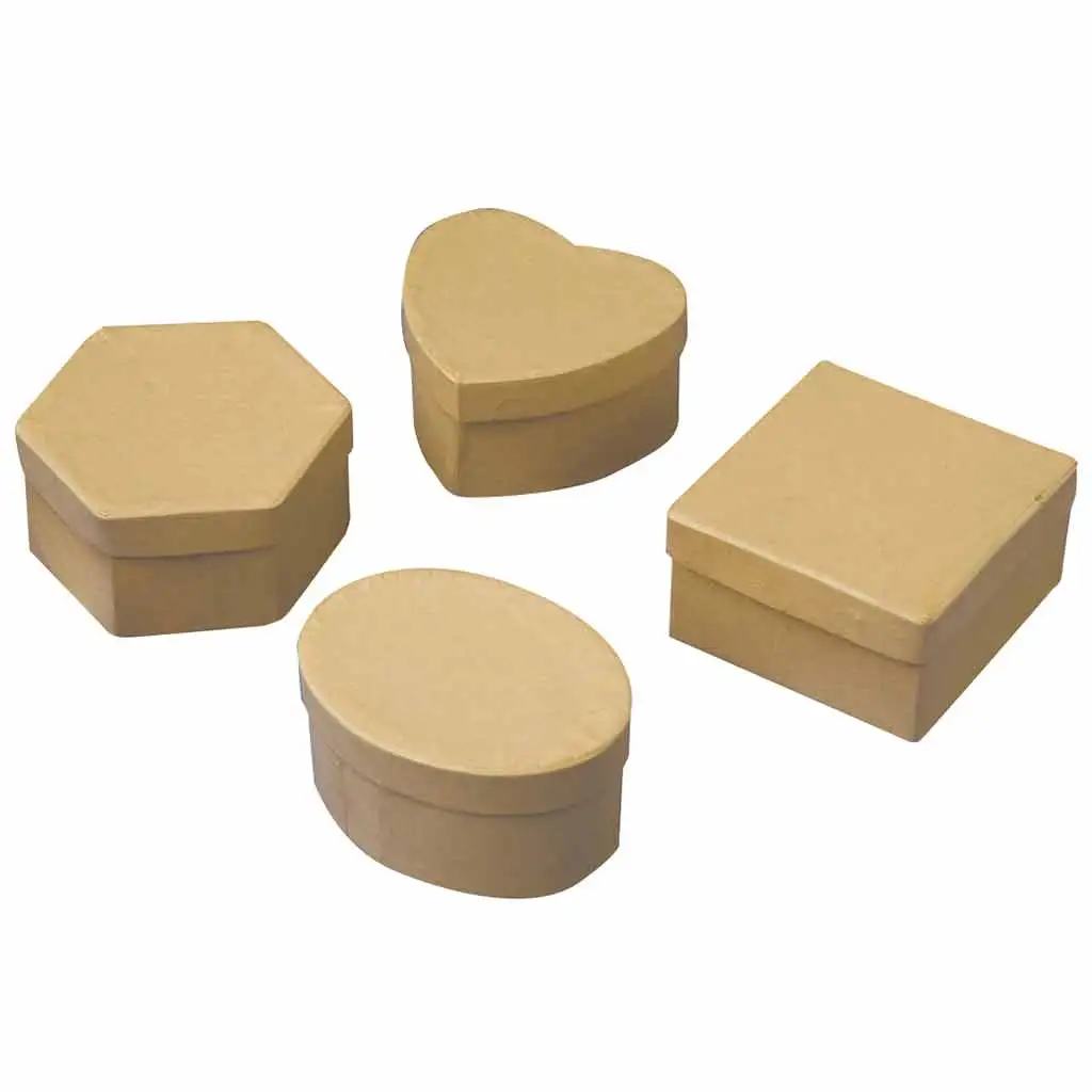 PlayBox: Dekoračné darčekové krabičky v rôznych tvaroch, balenie 12 kusov.