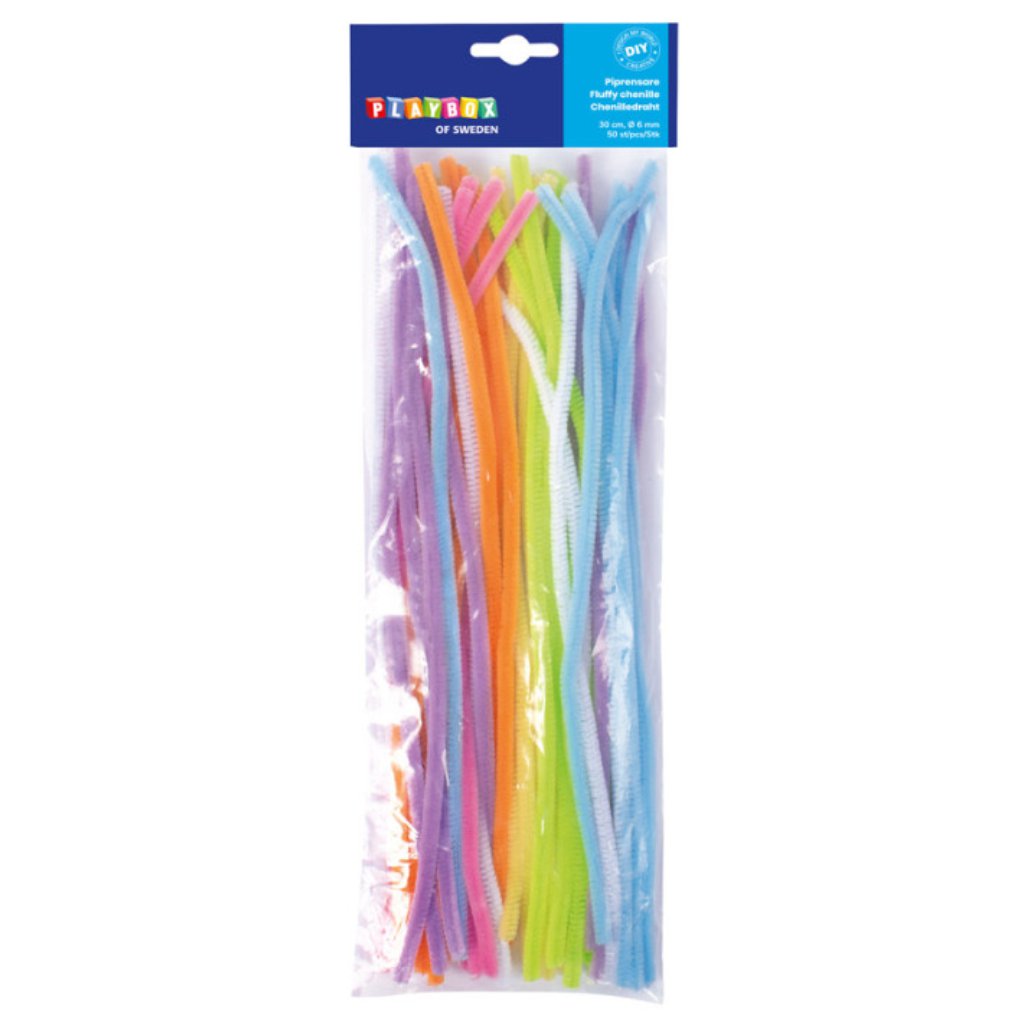 PlayBox: Farebné chenille vlákna, sada 50 ks kép 1