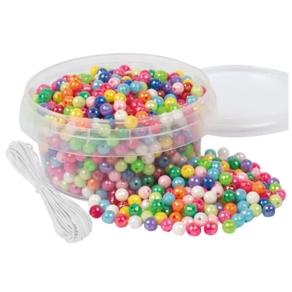 PlayBox: Kryštálové korálky na navliekanie v krabici, 700 ks