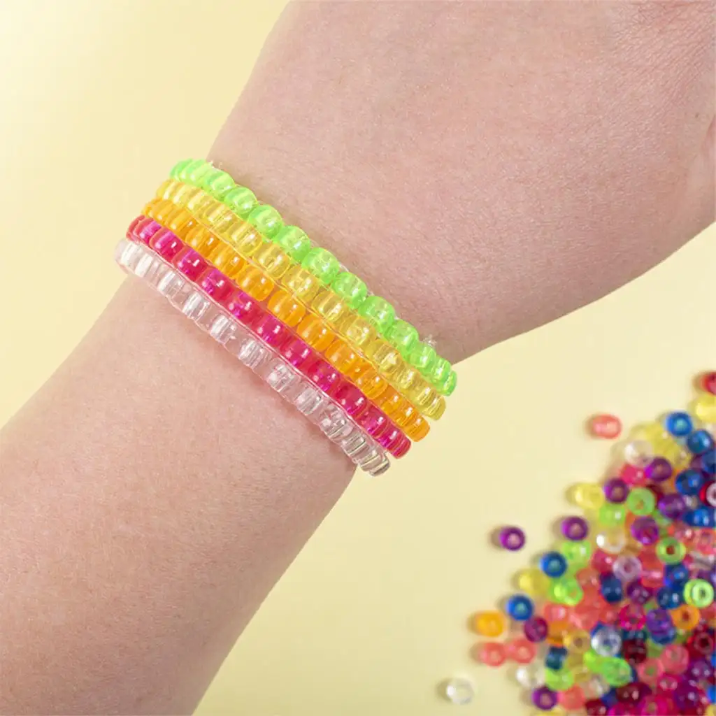 PlayBox: Malé priehľadné navliekacie korálky 5000 ks kép 2