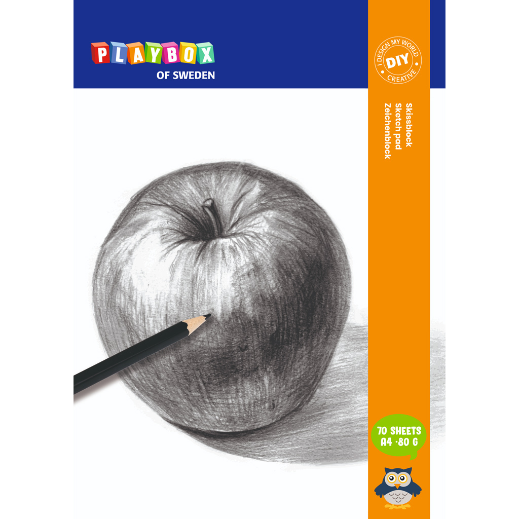 PlayBox: Náčrtník A4, 70 listov