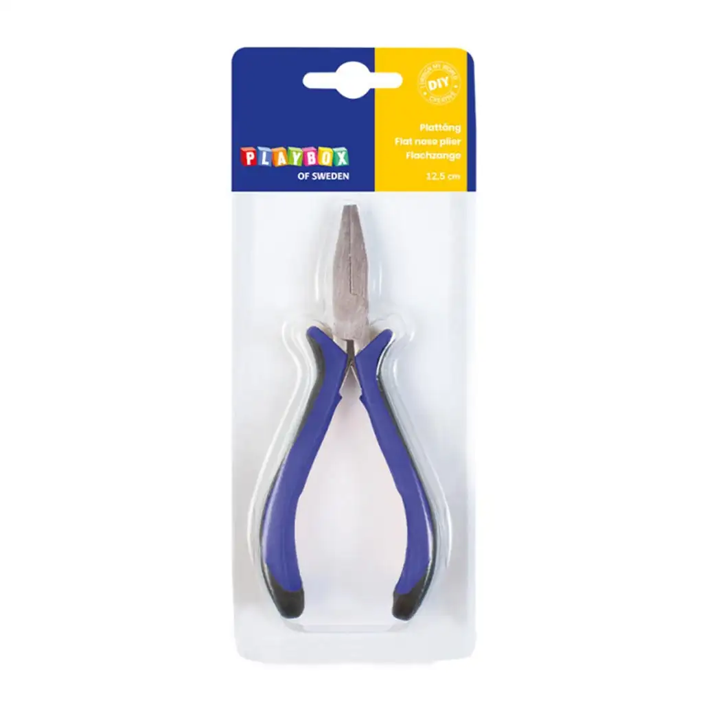 PlayBox: Ploché kliešte s pogumovanou rukoväťou 12,5 cm