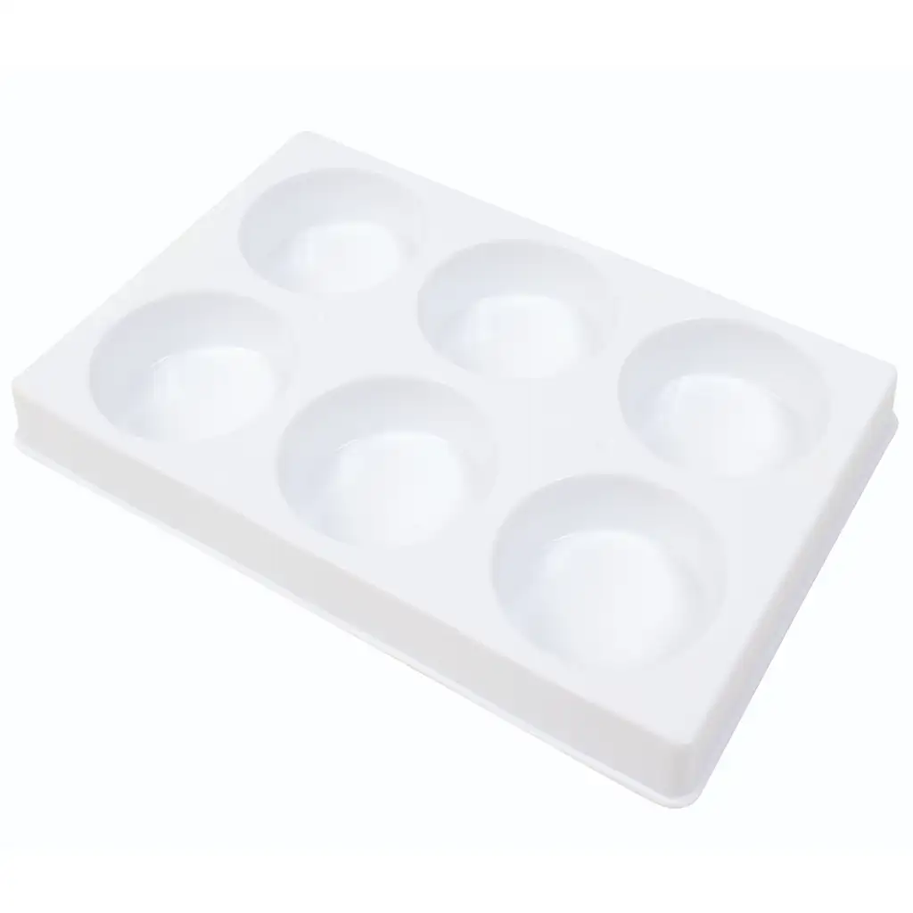 PlayBox: Prázdna paleta na 6 farieb s priehradkami pre 44mm korunky