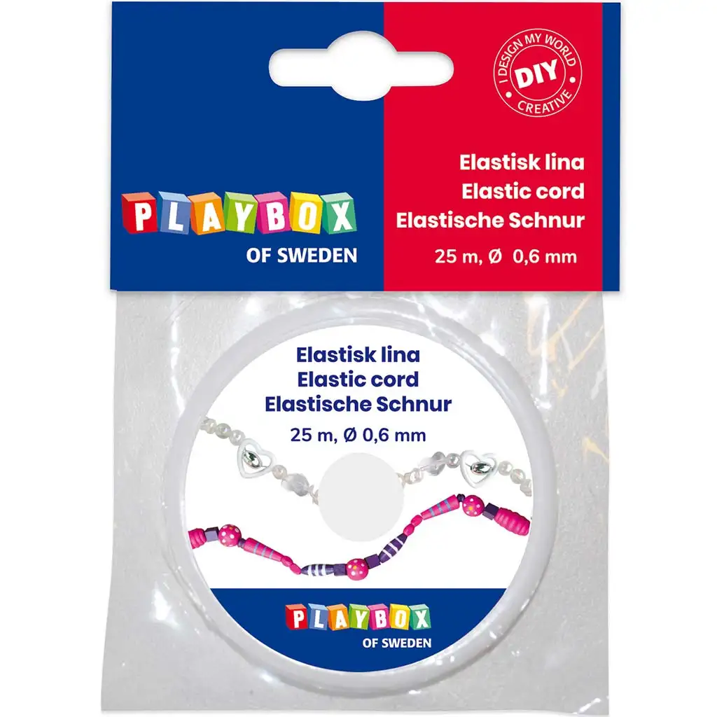 PlayBox: Priehľadná pružná šnúra 0,6 mm 25 m